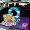 thumbnail image 2 of KEIAHUAN Purple Hibiscus Tribal Car Trunk Mat 29" x 39", Non Slip All Weather Cargo Liner Full Protection Universal Fit for Most Cars Suv Trucks, 2 of 6