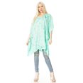 thumbnail image 5 of Sakkas Marcy Women's Caftan Top Tunic Dress V neck Loose Summer Boho Swing Coverup - SeaGreen - Plus Size, 5 of 5