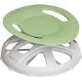 thumbnail image 1 of Ourlova Round Swivel Chair with Armrests, Rotating Plastic Desk Chair, Apple Green, 1 of 6