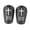 Black, variant on YIFAEUX Mini Shin Guards Soccer Extra Small Calf Protective Equipment Miniature Football Shin Pads for Athletes Men Women