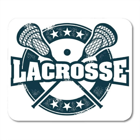 LADDKE Lax Vintage Lacrosse Sport Stamp Helmet NCAA Youth College Distressed Mousepad Mouse Pad Mouse Mat 9x10