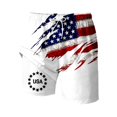thumbnail image 4 of LIIPEE Shorts For Boys 4th Of July Summer Casual Hybrid Relaxed Fit Independence Day Patriotic U.S.A Stars Stripes Print Elastic Waist Breathable Soft Cute Party Double Layer Beach Shorts,5-6 Years, 4 of 5