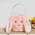 thumbnail image 4 of Easter Egg Hunting Basket, Plush Easter Bunny Basket, Long Ear Easter Buckets, Bunny Rabbit Easter Tote Bags for Easter Decorations Candy Gifts Storage, Personalized Egg Hunting Easter Bags, 4 of 6