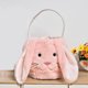 thumbnail image 5 of Bolsa de lona con orejas largas de conejo de Pascua | Bolsa de Pascua infantil con asas de nudo a cuadros | Bolsa reutilizable y lavable a mano para guardar dulces, regalos, aperitivos y decoración, 5 of 5