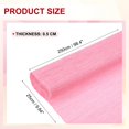 thumbnail image 2 of Uxcell Crepe Paper Roll 8.2ft Long 9.84 Inch Wide for Wedding Ceremony Various Large Festivals Decoration, Bright Pink, 2 of 6