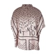 thumbnail image 2 of VISgogo Blusa de verano para mujer, manga de murciélago, camisa informal lisa/estampada con cuello simulado, blusas sueltas para mujer VISgogo moda, 2 of 3