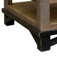 thumbnail image 4 of BenJara Peya 50 Inch 4 Drawer Coffee Table, Shelf, Distressed Gray, Brown Pine Wood, 4 of 5