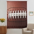 thumbnail image 3 of American Football Laces Sheer Curtains 63 Inches Long, Classic Rugby Sports Light Filering Curtains, Breathable Simi Curtain Privacy Drapes for Living Room Bedroom Lightweight Window Treatment, 3 of 9