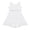White, variant on iiniim Big Girls Sparkle Waist Princess Prom Wedding Gown Formal Dance Party High Low Chiffon Dresses