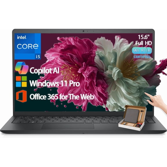 Dell Inspiron 15 3530 Touchscreen Laptop Computer - 15.6'' FHD IPS • Intel 10-Core i5 1334U(up to 4.6GHz) • 8GB RAM, 512GB SSD • Intel UHD Graphics • Wi-Fi 6 • Win 11 Pro • W/Accessories
