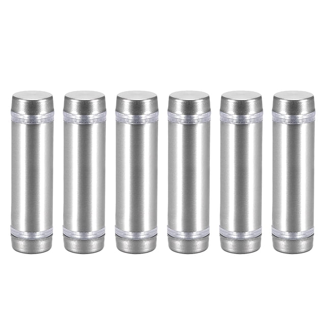 Tornillos separadores de doble cabeza 12x44mm de acero inoxidable 6 paquetes