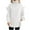 White, variant on Ltctricy Oversized Sweaters for Women Ruffle Long Sleeve Turtleneck Loose Casual Pullover Sweaters Fall Winter Knit Sweaters(Army Green,Small)