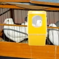 thumbnail image 4 of unbranded 5Ud Alimentador Para Colgante Plástico Amarillo Con Ahorra Espacio Para Jaulas, 4 of 8