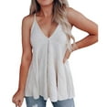 thumbnail image 2 of ibuvkizy Women's Summer Sexy Knit Tank Tops Loose Sleeveless Sweater Casual Sheer Ribbed Tops Tees, 2 of 8