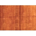 thumbnail image 1 of Ahgly Company Indoor Rectangle Abstract Orange Contemporary Area Rugs, 5' x 7', 1 of 1