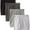 Black/Grey, variant on Hanes Ultimate Men's 4-Pack FreshIQ Boxer with ComfortFlex Waistband Brief, Black/Grey, Large