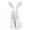 B, variant on Easter Standing Bunny Plush Ornament Plaid Ears Rabbit with Carrot and Daisy for Spring Tabletop Decor and Holiday Centerpiece