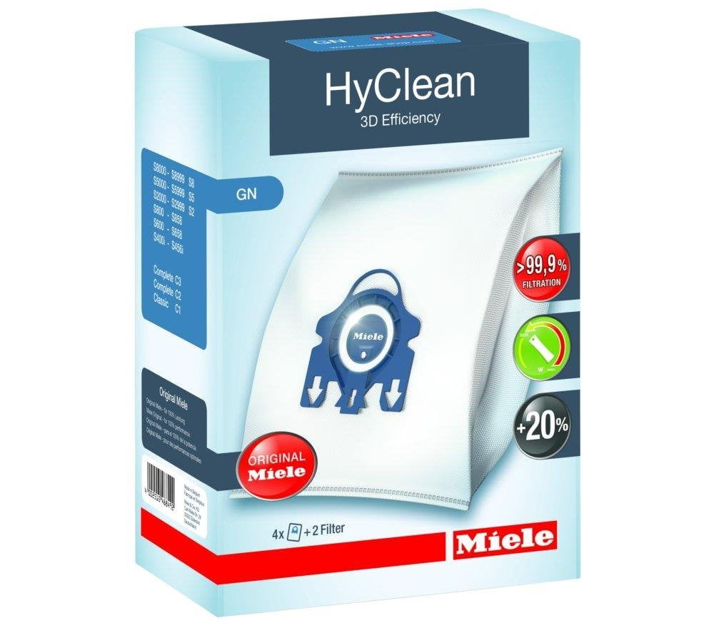 Genuine Miele U HyClean Bag & Filter Pack 4 bags & 2 Filters 