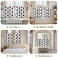thumbnail image 6 of Easter Kitchen Curtains, Black Pots Bunny Rabbit Farmhouse Bunny Rabbit Light Filtering Window Curtain Panels, 2Pcs Rod Pocket Window Treatments Set for RV Dining Room Study Room 42x54 Inches, 6 of 9