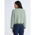 thumbnail image 4 of Free Assembly Women's and Women's Plus Textured Cardigan Sweater with Welt Pockets, Lightweight, Sizes XS-4X, 4 of 6