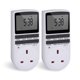 thumbnail image 2 of Enchufe con temporizador AMINAC Enchufe de seguridad digital Enchufe con temporizador programable con pantalla LCD para luces, 2 of 7