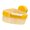 Yellow, variant on Triangle Sink Strainer Basket with Suction Cup Holder PP Kitchen Drain Rack for Fruit Tools and Sponge Storage