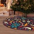 thumbnail image 6 of Picia Colorful Mexican2 Print Christmas Tree Skirt , Christmas Tree Skirt Ornaments for Merry Christmas Holiday Party Decorations Indoor Outdoor-30", 6 of 7