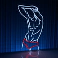 thumbnail image 2 of Glowneon Sexy Man, Abstract Art Wall Decor, Bar Pub Decor, 2 of 4
