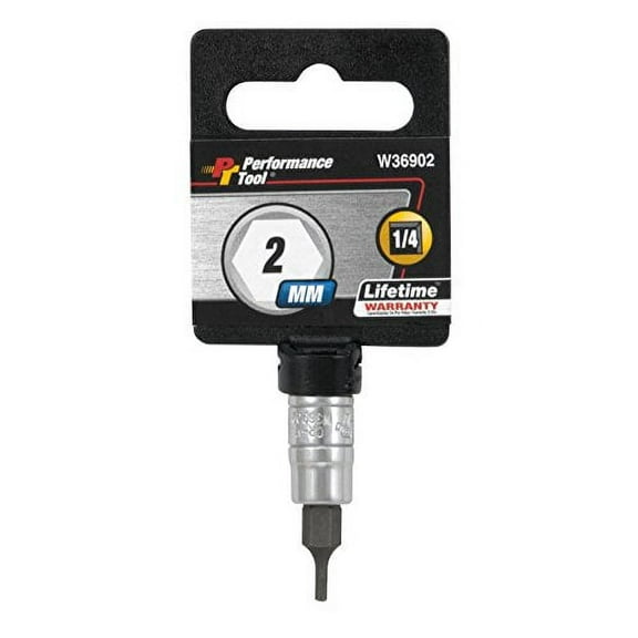 Wilmar W36902 1/4" Drive Hex Bit Socket, 2mm