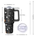 thumbnail image 2 of Cute Halloween Elements Pattern Tumbler with Handle and Lid,40oz Double Wall Vacuum Insulated Tumbler,Cups Gift for Women and Men, 2 of 7
