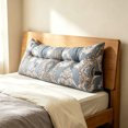 thumbnail image 4 of Leeye Lumbar Pillow Triangular Headboard Home Reading Back Support Sitting Up Bed Large Bolster Positioning Bedrest Removable Cover White for Sofa Couch Bedroom Living Room, 4 of 4