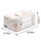 thumbnail image 3 of Bolsa de almacenamiento de edredón King Size | Organizador plegable de gran capacidad para mantas, edredones, edredones, almohadas | Tela no tejida resistente, blanca, asas reforzadas, cremallera, 3 of 7