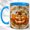 Blue, variant on Jack O Lantern Accent Mug, 11oz Ceramic Coffee Cup for Halloween Fans