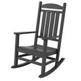 thumbnail image 4 of Afuera Living Traditional Classic Porch Rocking Chair (Set of 2) in Gray, 4 of 7