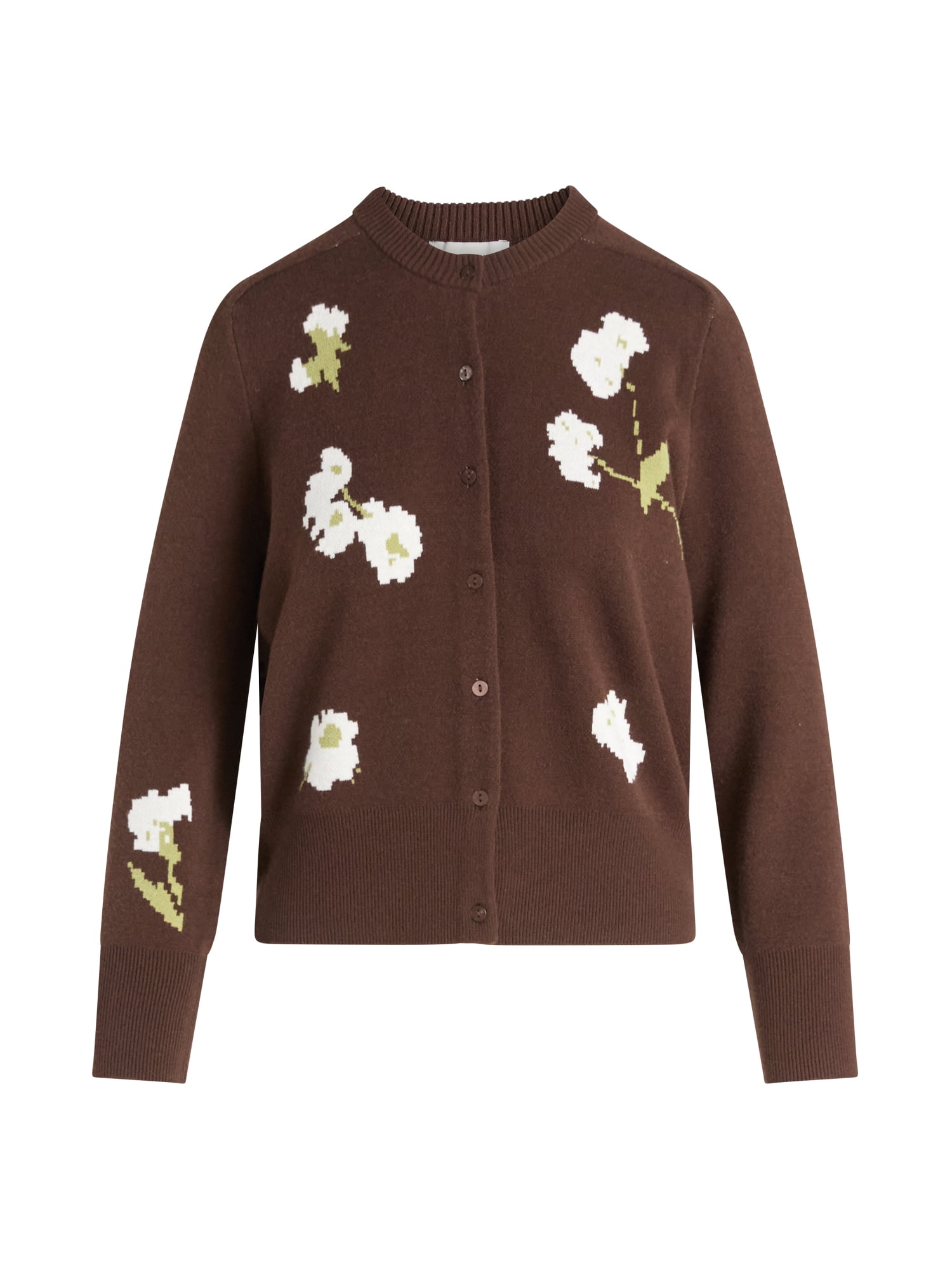 Free Assembly Women's and Women's Plus Floral Jacquard