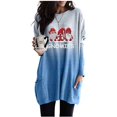 thumbnail image 2 of Sudadera informal de manga larga suelta con estampado navideño para mujer Pompotops  gfhjh14675, 2 of 5