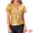 Gold, variant on DARING DIVA Women's Metallic V Neck Ruffle Sleeve Shiny Wrap Blouse XS Hot Pink