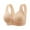 Beige, variant on Jsaierl Bras for Women Plus Size Support T-shirt Bras Seamless Comfortable Bralettes Shapewear Breathable Full Figure Bras Front Closure