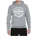 thumbnail image 2 of Wild Bobby, Grandpa Man Myth Legend Funny Dad Uncle Papa Dad Gift, Father's Day, Unisex Graphic Hoodie Sweatshirt, Heather Grey, 3X-Large, 2 of 4