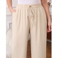 thumbnail image 5 of Daystry Womens Plus Size Wide Leg Lounge Pants High Waisted Drawstring Casual Lightweight Loose palazzo pants with Pockets, 5 of 15