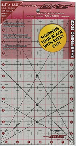 Sullivans 6 1/2 x 12 1/2-inch The Cutting Edge Frosted Ruler