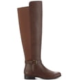 thumbnail image 3 of STYLE & COMPANY Womens Brown Buckle Cushioned Goring Kimmball Round Toe Block Heel Zip-Up Riding Boot 8 M, 3 of 3