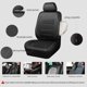 thumbnail image 3 of Funda universal de cuero para asiento de coche CAR PASS, compatible con airbag, 3 of 8