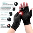 thumbnail image 3 of Guantes de compresión de cobre para artritis Los guantes de compresión sin dedos alivian el dolor y tratan la artritis, 3 of 5