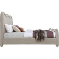 thumbnail image 4 of Meridian Furniture Gavin Beige Chenille Fabric King Bed, 4 of 6