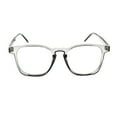 thumbnail image 2 of Rectangular Thin Horn Rim UV Blue Light Eye Protection Plastic Computer Glasses Slate, 2 of 4