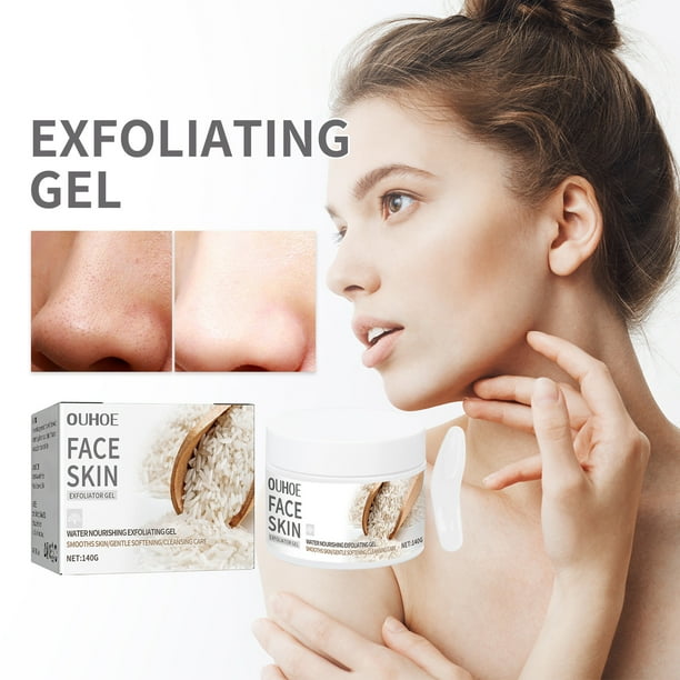 Salud y Belleza, Cuidado Personal, Cremas, Crema Hidratante, Cremas y Humectantes, Crema Blanqueadora Facial para Cerrar Poros Abiertos, Suero Exfoliante de Arroz, 140 g, un gel