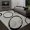 Champagne, variant on Allstar Contemporary Accent Rug with Intersecting Ring design Smoke 5' x 8' 5' x 8'