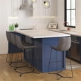 thumbnail image 4 of Pemberly Row Vegan Leather Bar Height Stools (Set of 2) in Smoke, 4 of 7