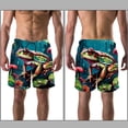 thumbnail image 3 of luoweisi Men's Beach Shorts Quick Dry Swim Trunks with Mesh Lining Frog 2XL, 3 of 5